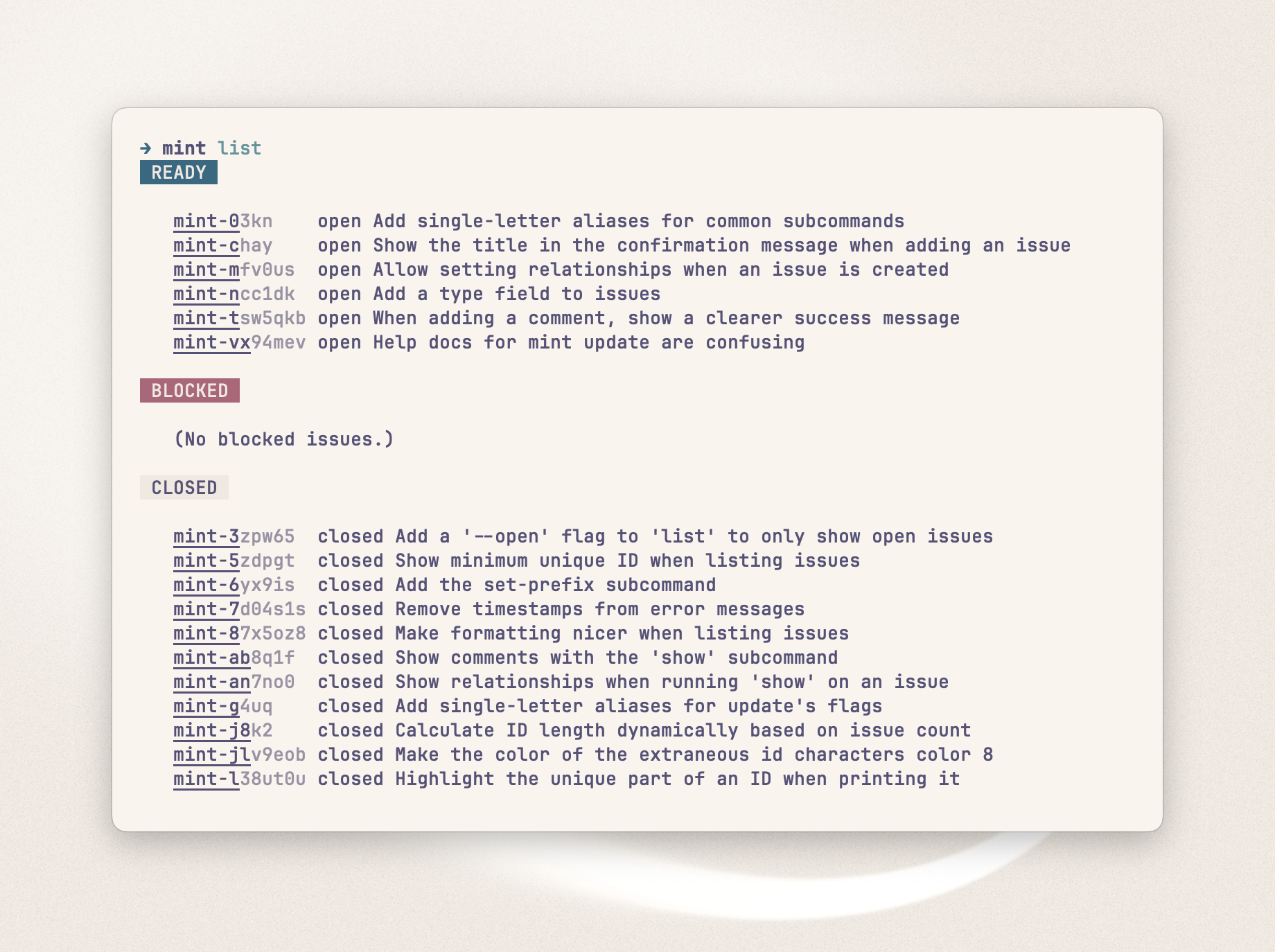 Screenshot of the program in use, in light mode, showing several issues.